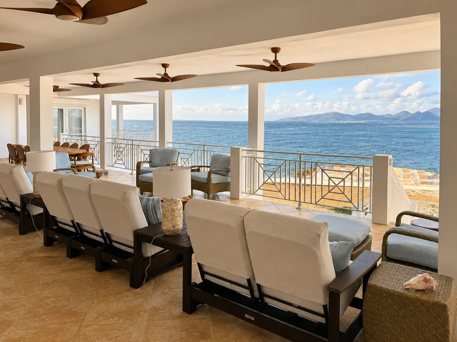 Upper Patio — private terrace with sea breeze