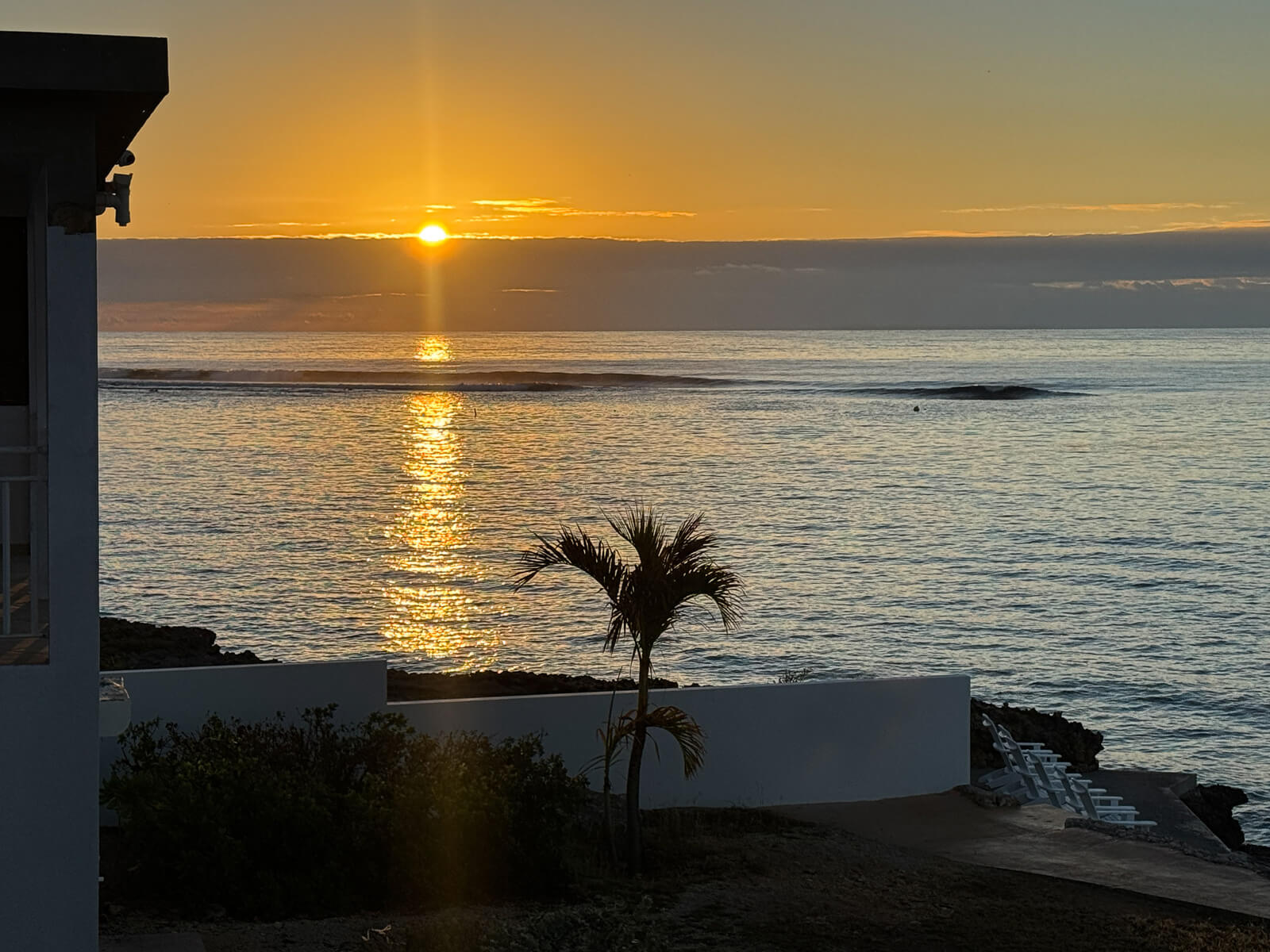 The Dock — steps down from The Point to direct water access