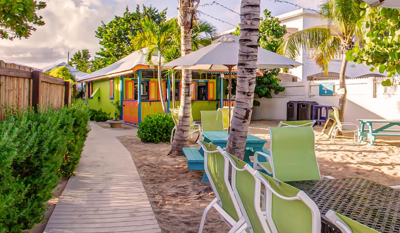 Blanchards Beach Shack — outdoor bar and grill, Meads Bay, Anguilla afternoon